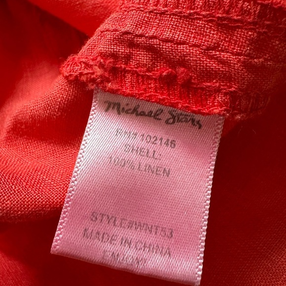 Michael Stars Eleanor Linen Shirt Dress - Picture 4 of 5